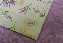 Tissu avec de la lavande