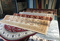 Un large choix de tapis de différentes tailles....