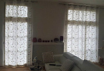 Rideaux élégants en tissu brodé ASHVILLE