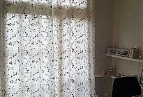 Rideaux élégants en tissu brodé ASHVILLE