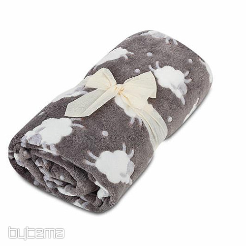 Couverture enfant MOUTON gris foncé