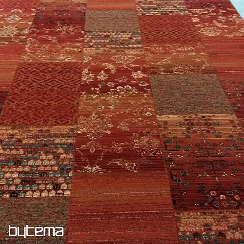 Tapis de luxe en laine ROYAL PATCHWORK rouge