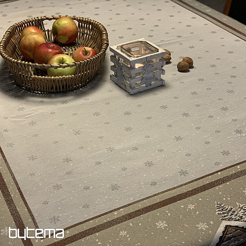 Nappe tapisserie, châle et dressage de table PAYSAGE D&#39;HIVER