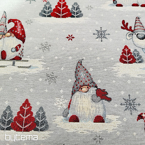 Tissu pour tapisserie ELFE DE NOËL