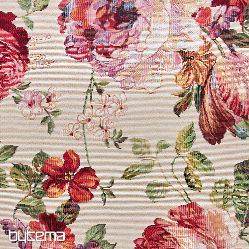 Tissu à tapisserie CRÈME ROSE