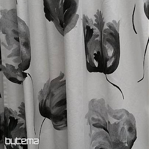 Tissu déco IZALINE gris