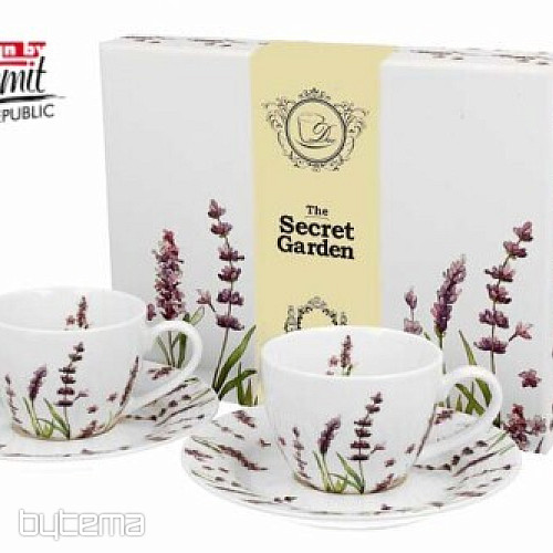 Tasses à expresso en porcelaine lot de 2 Lavande E šapo