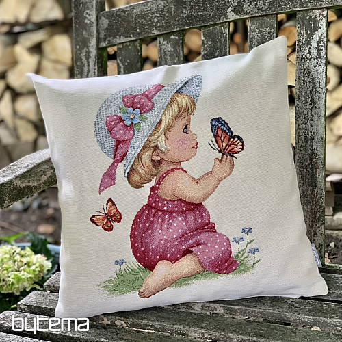 Taie d&#39;oreiller tapisserie FILLE