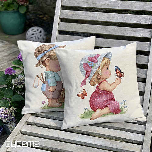Taie d&#39;oreiller tapisserie FILLE