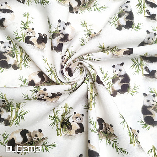 Tissu en coton PANDA