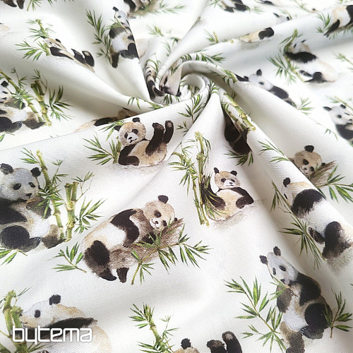 Tissu en coton PANDA