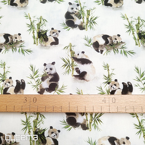 Tissu en coton PANDA
