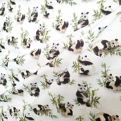 Tissu en coton PANDA