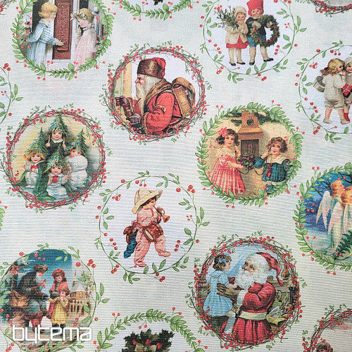 Tissu de décoration de Noël VICTORIAN CHRISTMAS