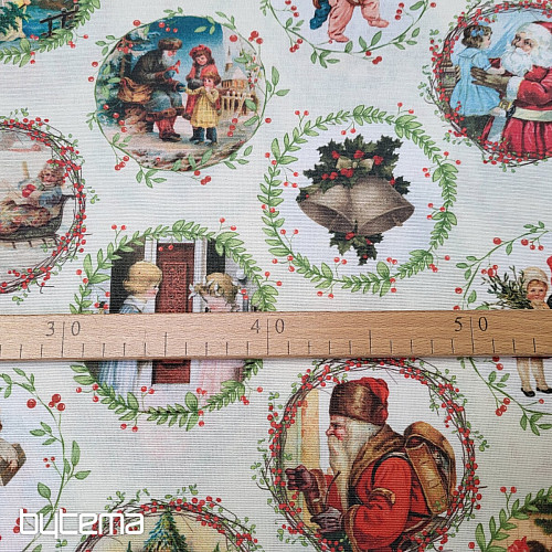 Tissu de décoration de Noël VICTORIAN CHRISTMAS