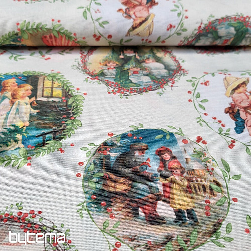 Tissu de décoration de Noël VICTORIAN CHRISTMAS