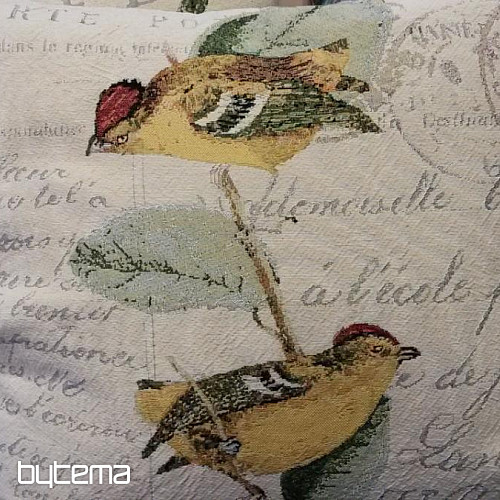 Housse décorative OISEAUX vert