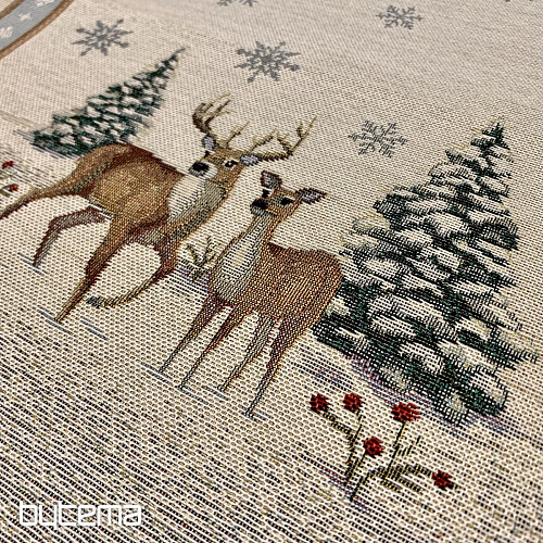 Nappe tapisserie et châle DEER ROMANCE