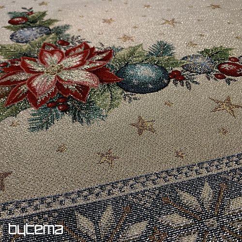 Nappes et foulards tapisserie de Noël ÉTOILE DE NOËL II bleu