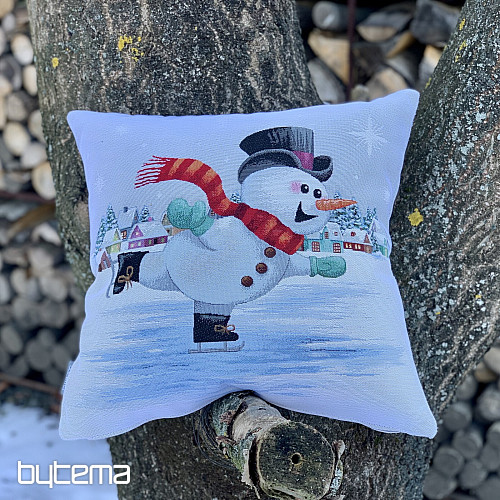 Tapisserie de Noël BONS DE NEIGE SUR PATINS