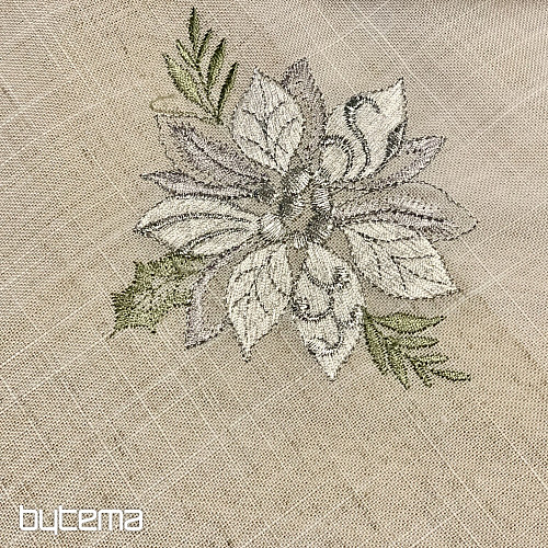 Nappes et foulards de Noël brodés Silver Star