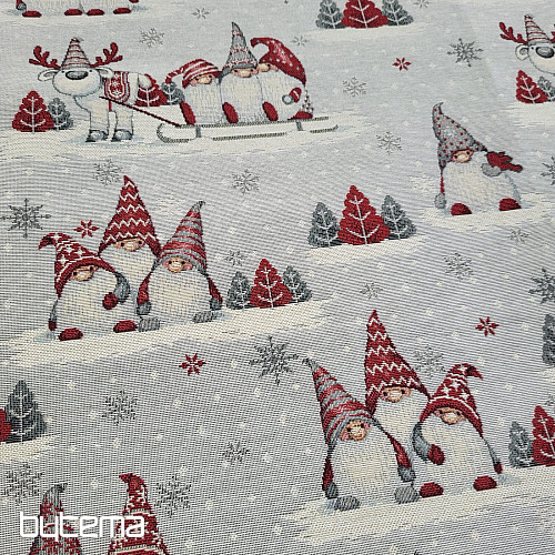 Nappe et écharpe en tapisserie LUTINS DE NOËL 2