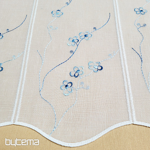 Rideau en vitrail BRODERIE BLEUE