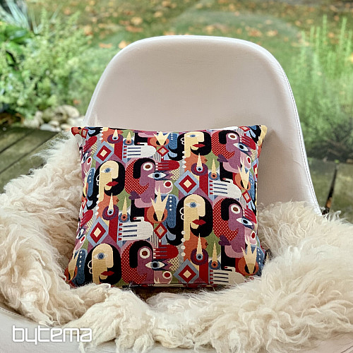 Housse de coussin tapisserie ART FACE