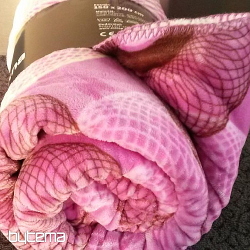 Couverture mouton - bulle violette