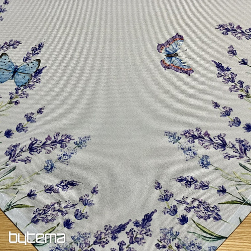 Nappes et foulards violet Lavande avec noeuds papillons