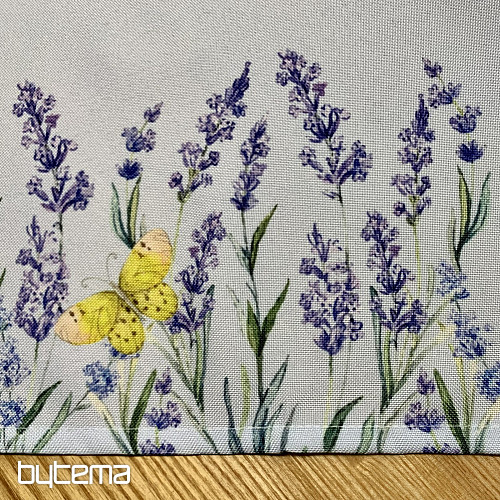 Nappes et foulards violet Lavande avec noeuds papillons