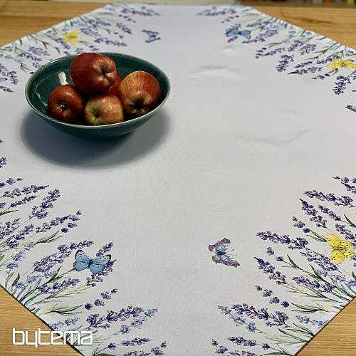Nappes et foulards violet Lavande avec noeuds papillons