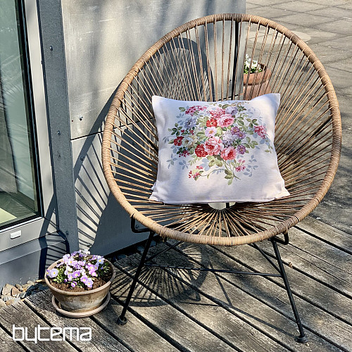Housse de coussin tapisserie BOUQUET DE FLEURS