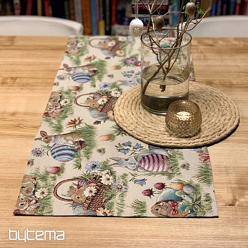 Nappe et foulard en tapisserie POMLÁZKA II