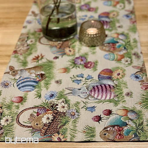 Nappe et foulard en tapisserie POMLÁZKA II