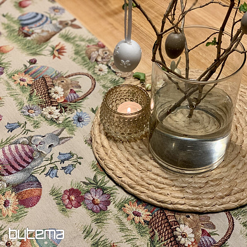 Nappe et foulard en tapisserie POMLÁZKA II