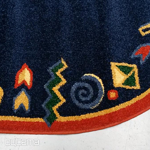 Tapis ovale MODERN 130x240 bleu foncé