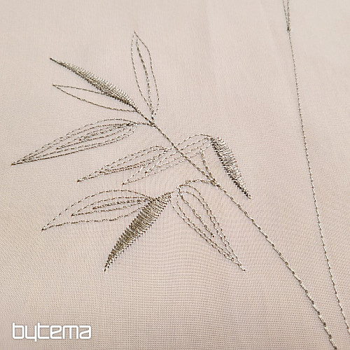 Rideau brodé de luxe GERSTER 11757 blanc