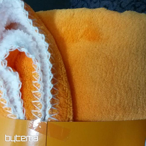 couverture microfibre SOFT SHEEP orange