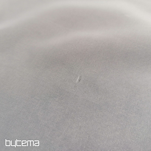 Rideau en voile blanc avec broderie vert-beige