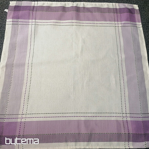 Nappes et châles violet-vert avec surpiqûres vertes