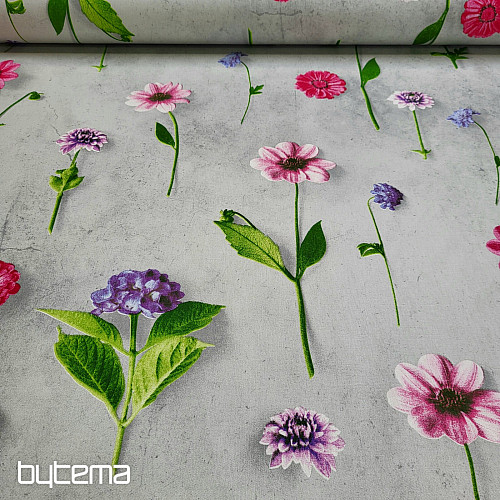 Tissu déco FLEURS