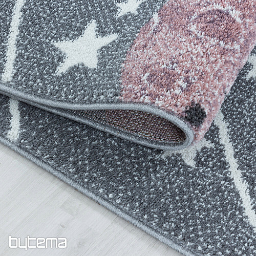 Tapis pièce de luxe pour enfant FUNNY univers gris