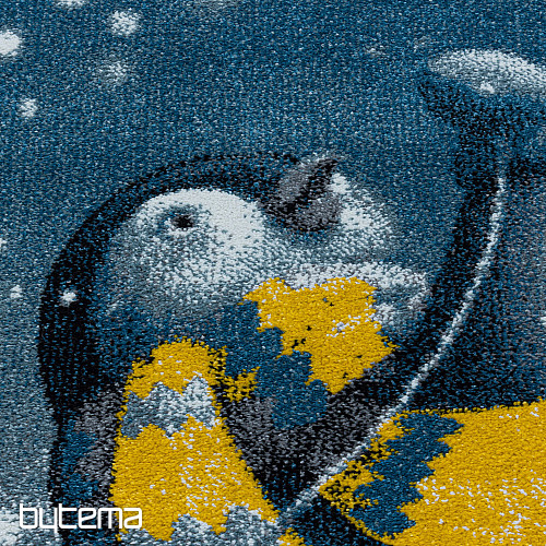 Tapis de luxe pour enfant FUNNY BLUE PENGUIN