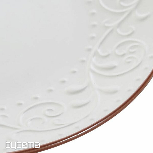 Assiette creuse BLANC RELIEF 27,5x2cm blanc