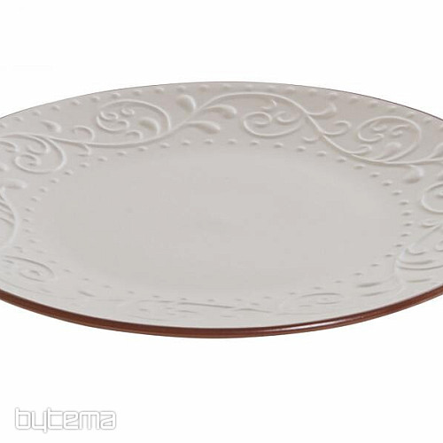 Assiette creuse BEIGE RELIEF 27,5x2cm beige