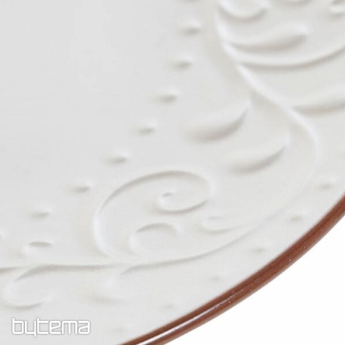 Assiette creuse BEIGE RELIEF 27,5x2cm beige