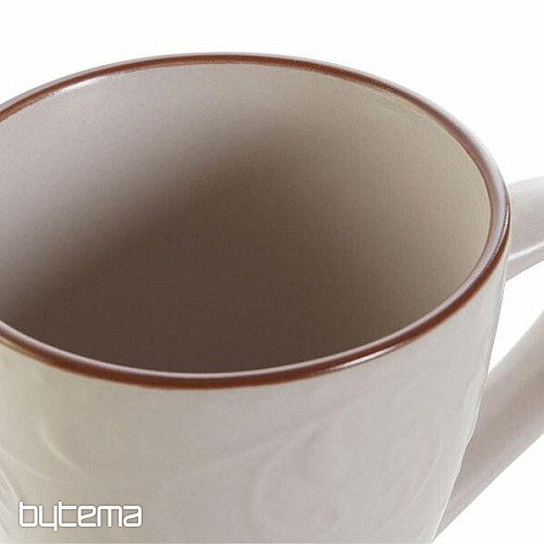 Mug BEIGE RELIEF 325ml beige