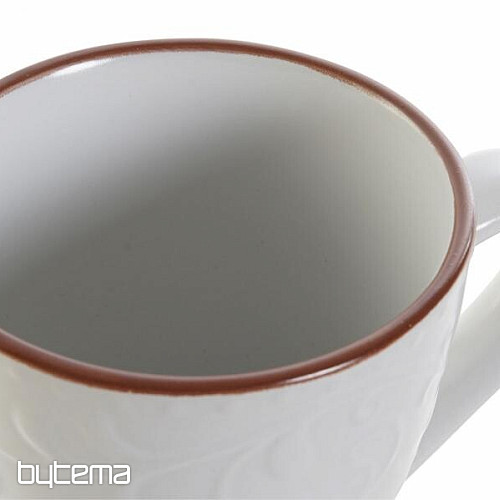 Mug BLANC RELIEF 325ml blanc