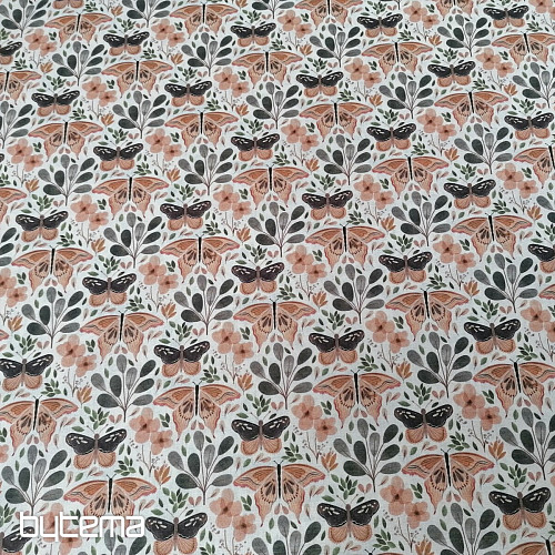 Tissu coton PAPILLONS